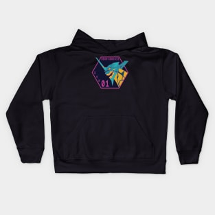 Vintage Neon Genesis Evangelio Kids Hoodie